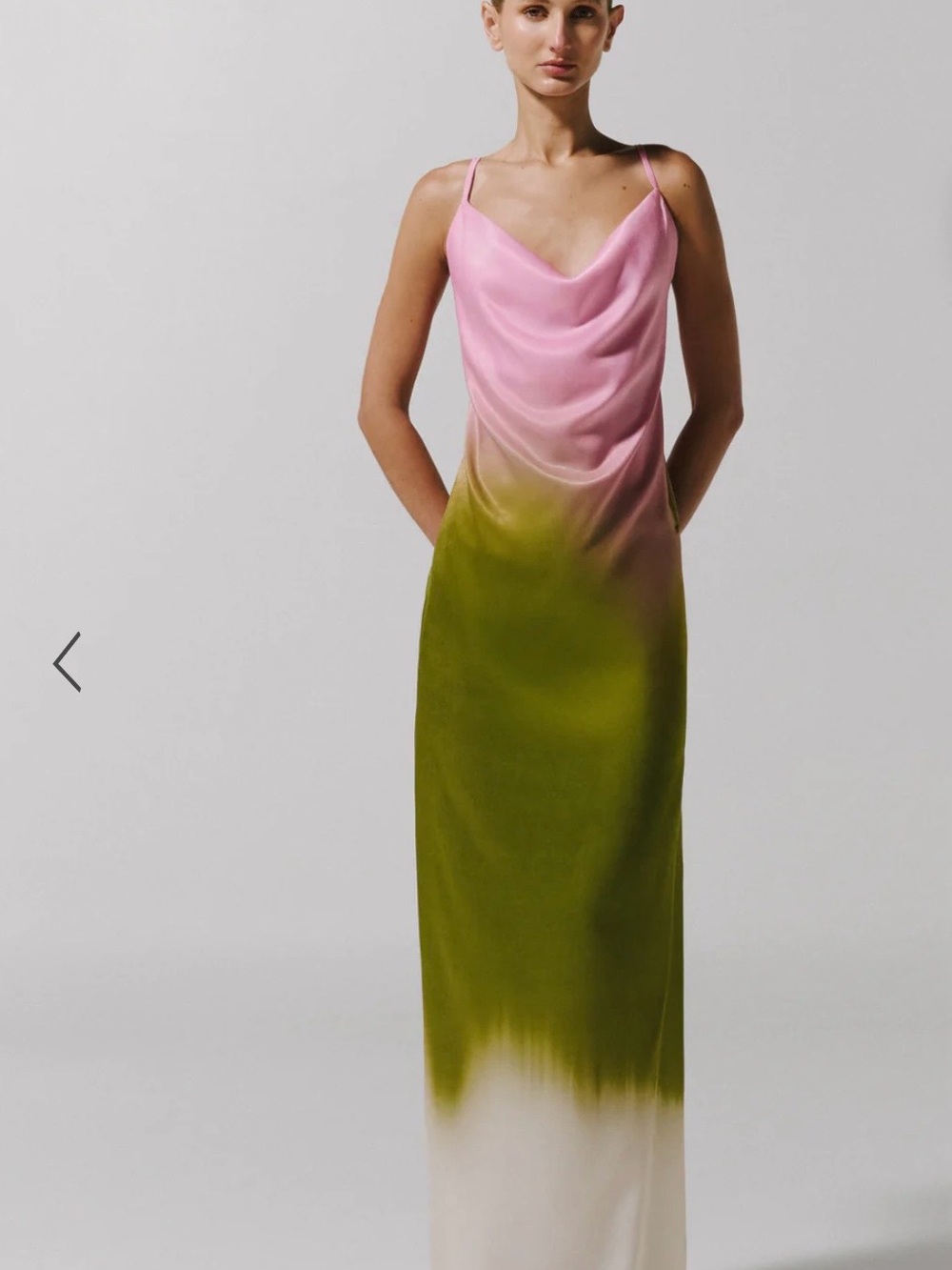 Baobab Collection Tina Dress Pink and Olive Ombre